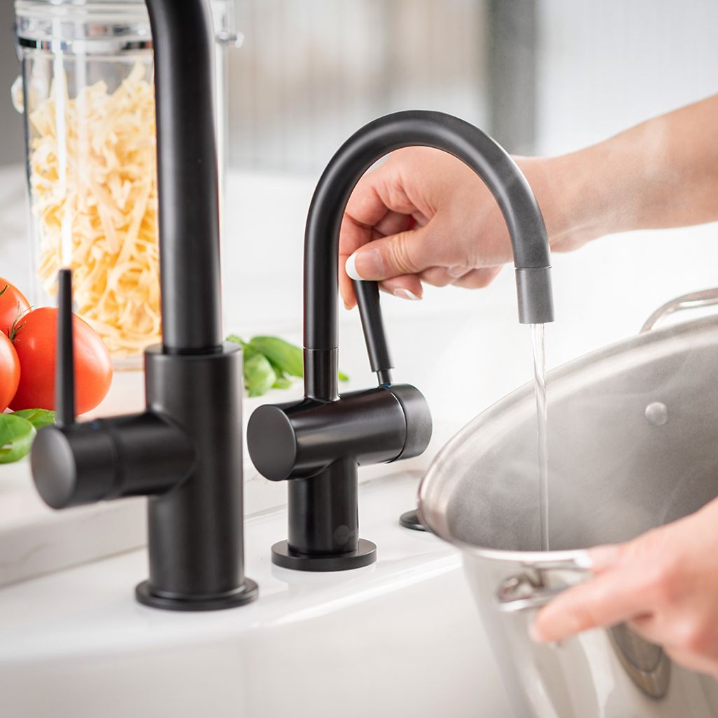 InSinkErator Indulge Modern HC3300 Instant Hot and Cold Water Faucet - Matte Black - 44239G-ISE - additional view