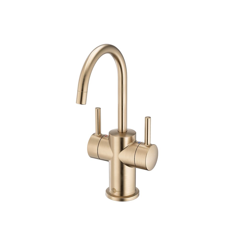 InSinkErator Modern 3010 Instant Hot and Cold Water Faucet - Brushed Bronze - 45394AK-ISE — product view