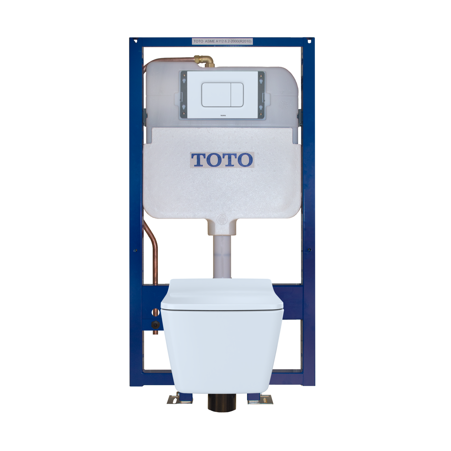 TOTO DUOFIT In-Wall Toilet Tank With Dual-Max Dual-Flush System With Copper Supply - WT172M