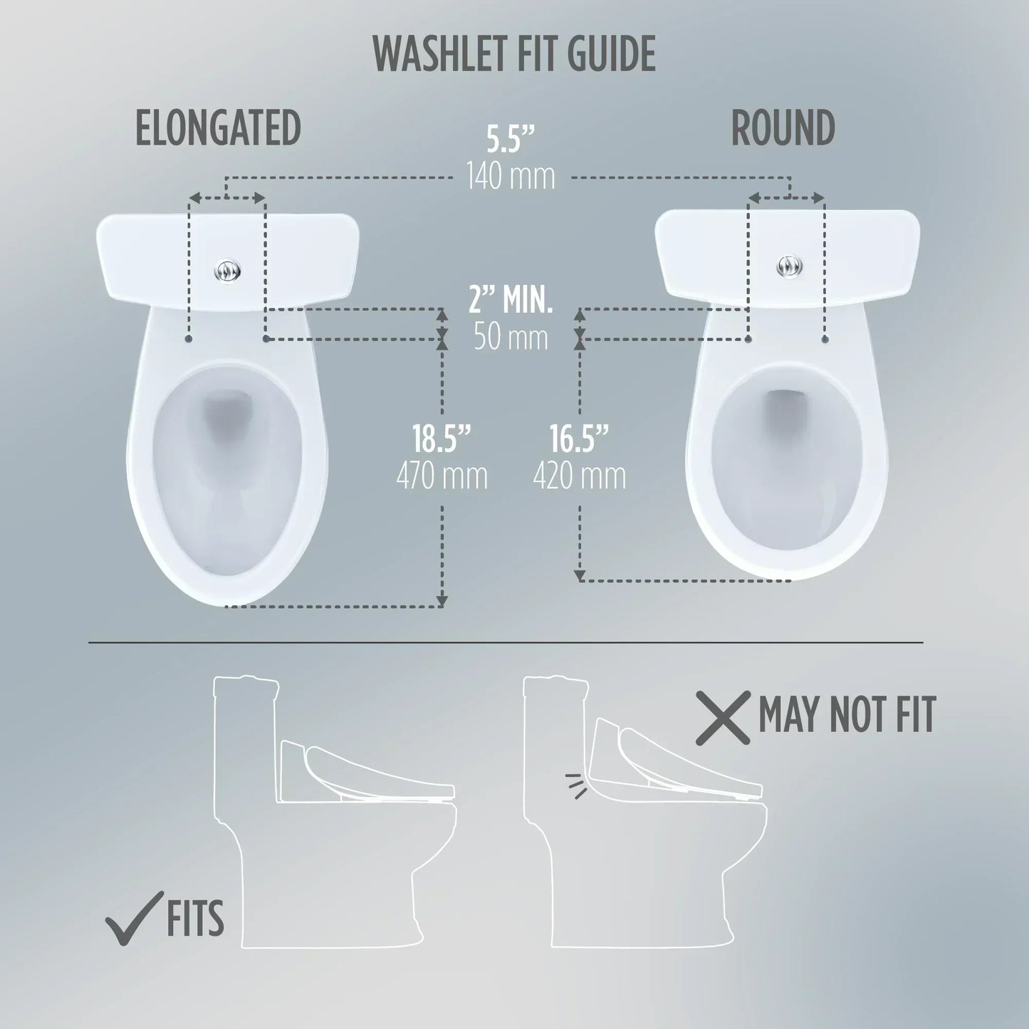 TOTO Washlet S7A Round Contemporary Automatic Open/Close