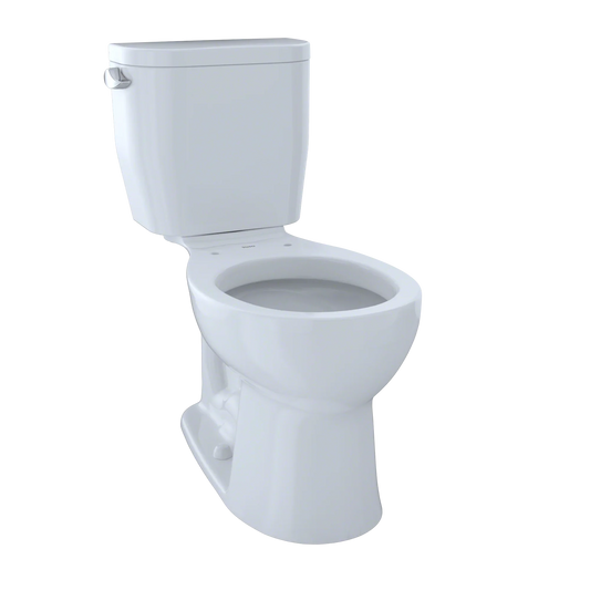 TOTO Entrada Two-piece Toilet - 1.28 GPF - Round - Universal Height Less Seat