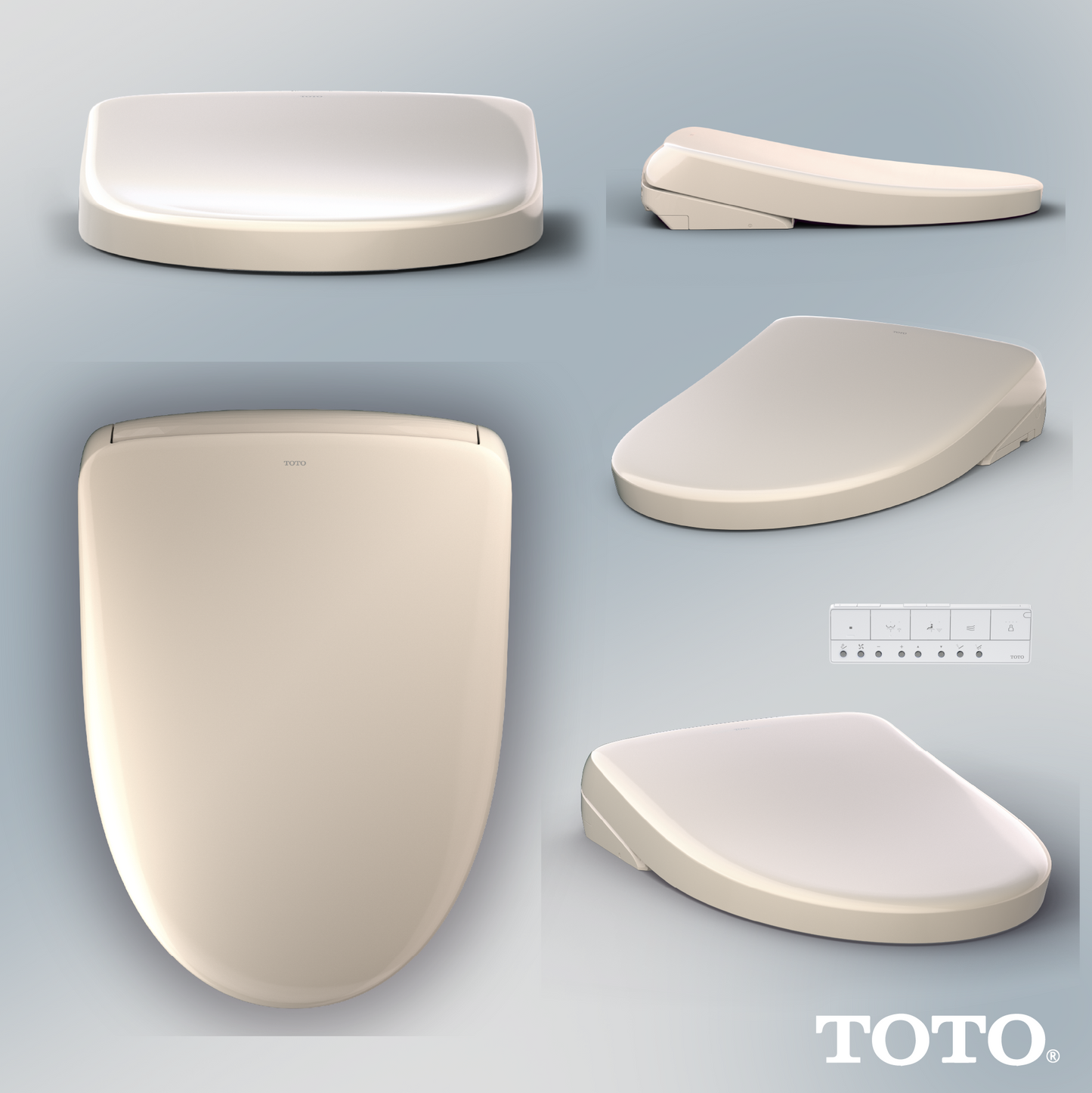 TOTO Washlet S7 - Contemporary - Elongated with Ewater+ Sedona Beige