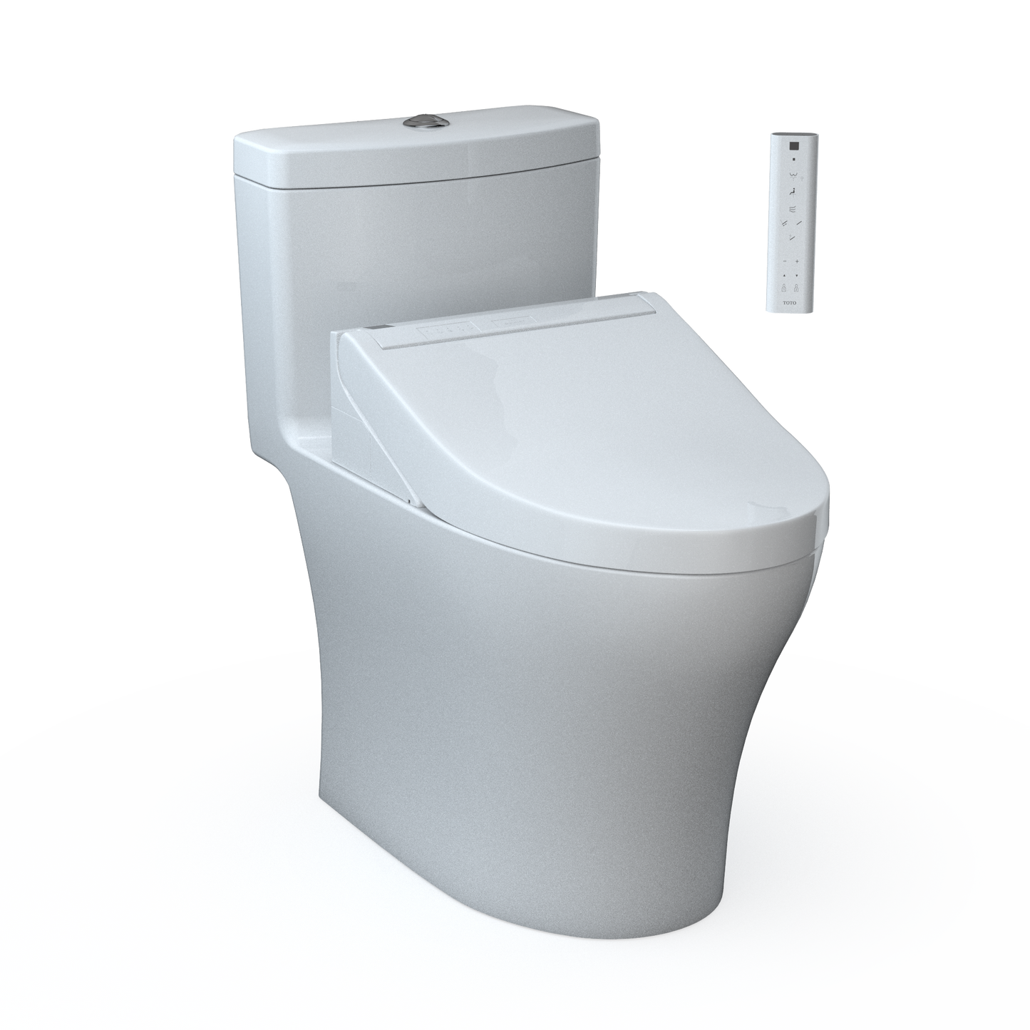 TOTO Aquia IV Washlet+ C5 One-Piece Toilet, 1.28/0.9 GPF, Universal Height
