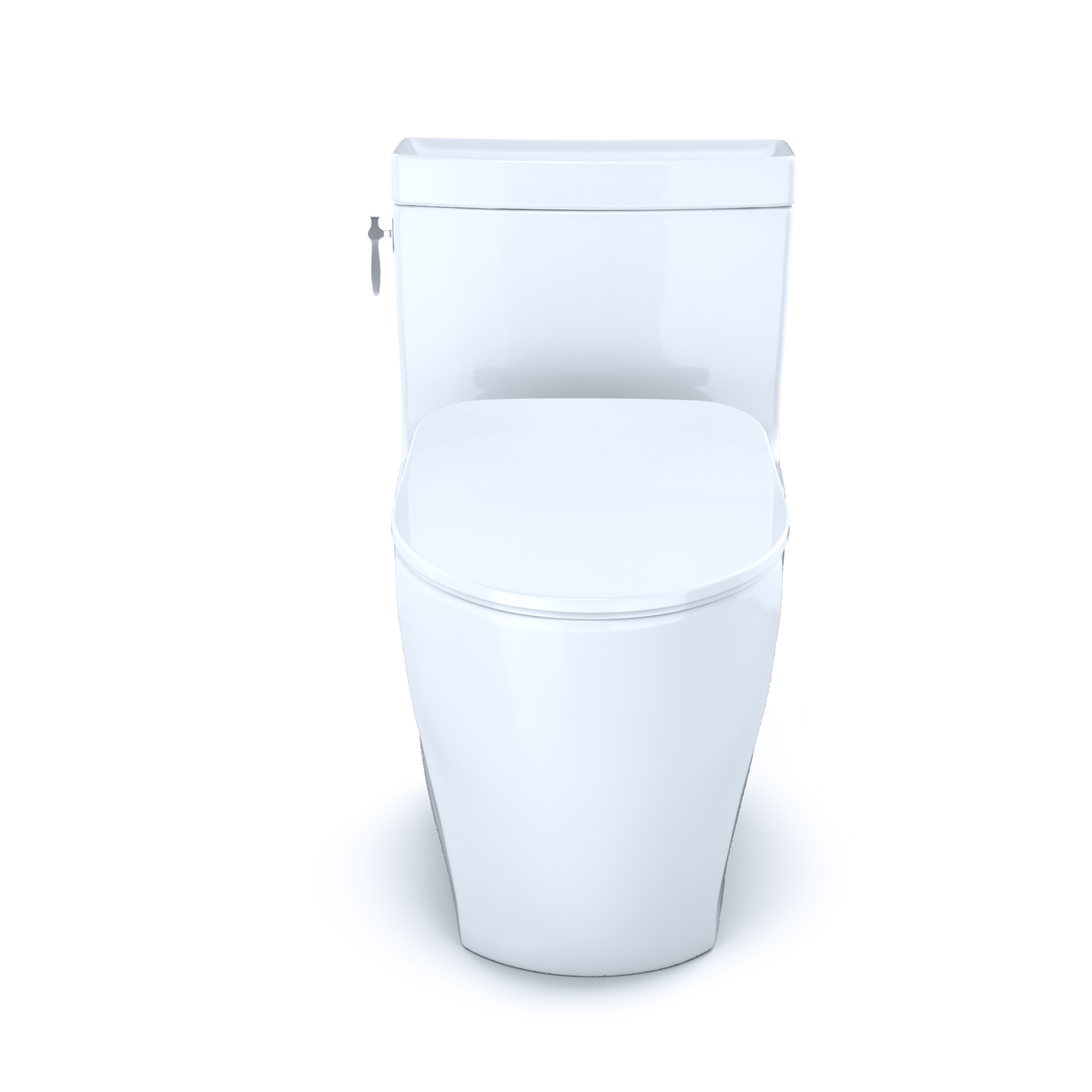 TOTO Aimes One-Piece Toilet 1.28 gpf Elongated Slim Seat, Universal Height Washlet+ Connection