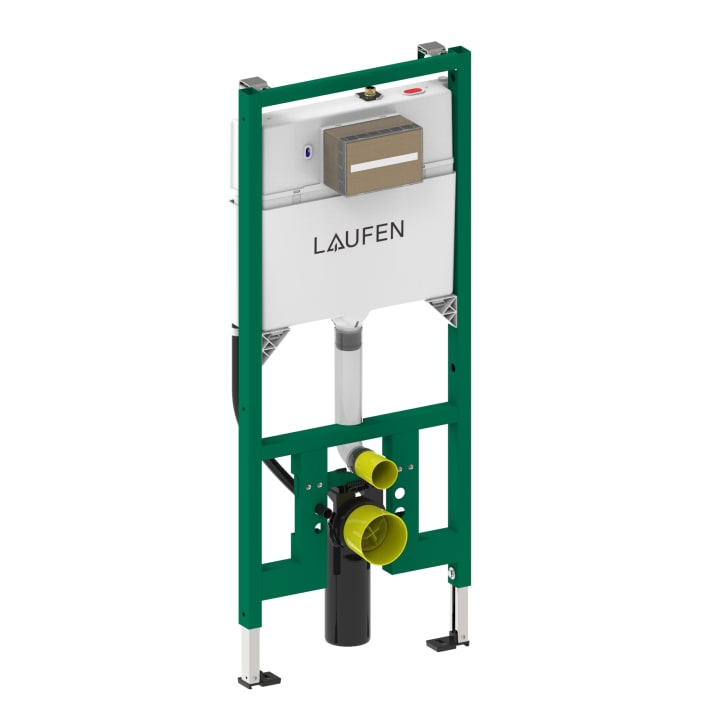 LAUFEN INEOLINK slim concealed cistern and green support frame, H9201110000001