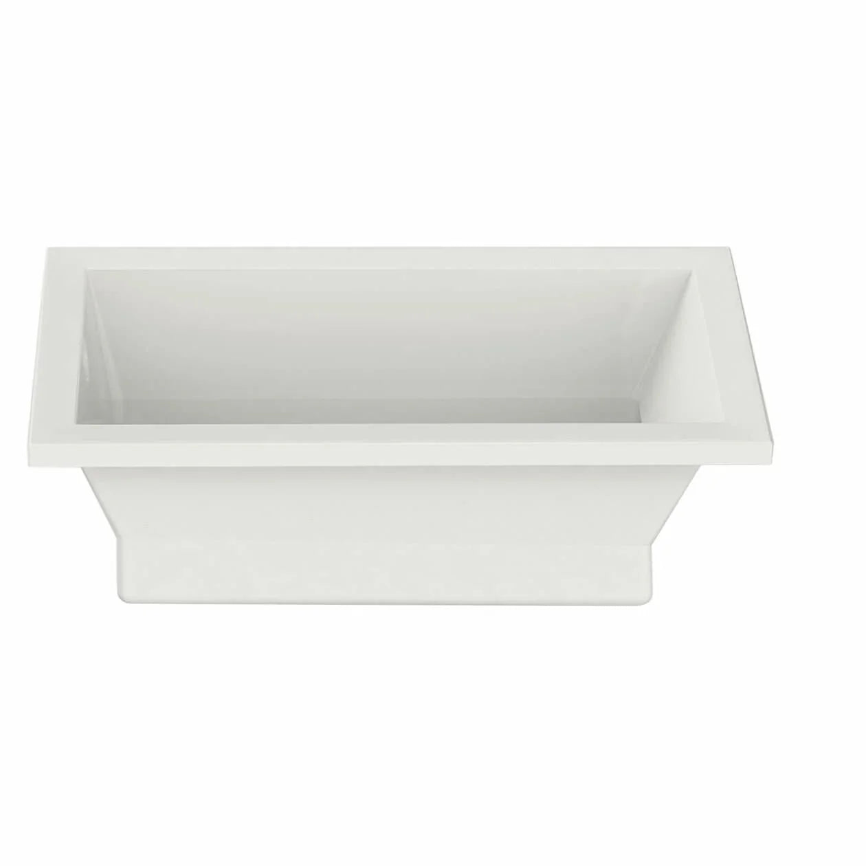 Maax Aiiki 6636 Acrylic Drop-in End Drain Bathtub in White