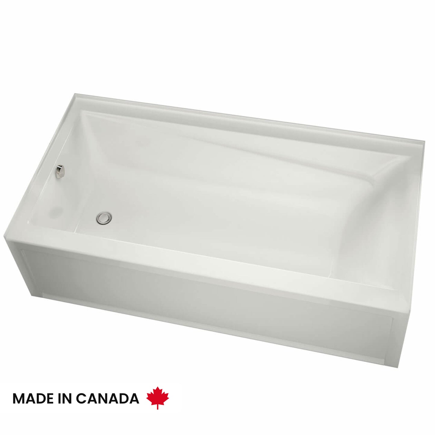 Maax Exhibit 6032 IFS AFR Acrylic Alcove Left/Right-Hand Drain Bathtub in White