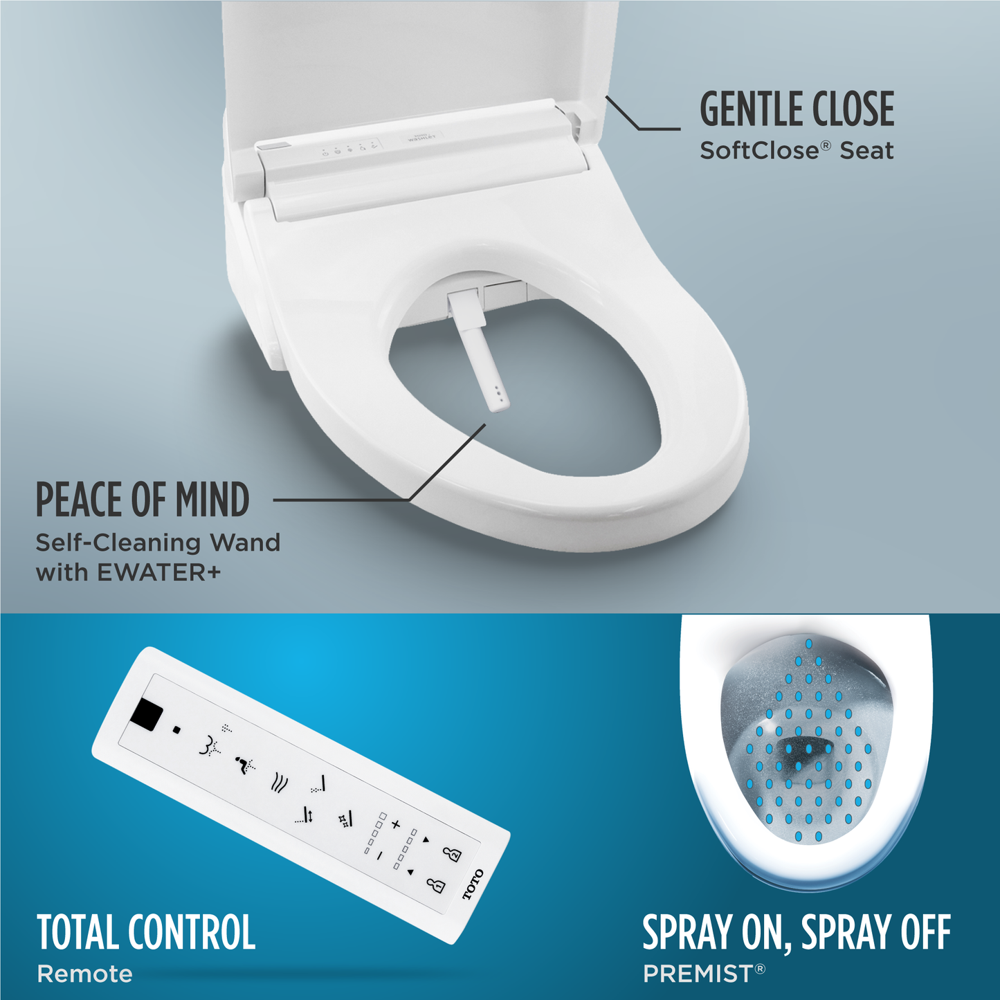 TOTO Aquia IV Washlet+ C5 One-Piece Toilet, 1.28/0.9 GPF, Universal Height
