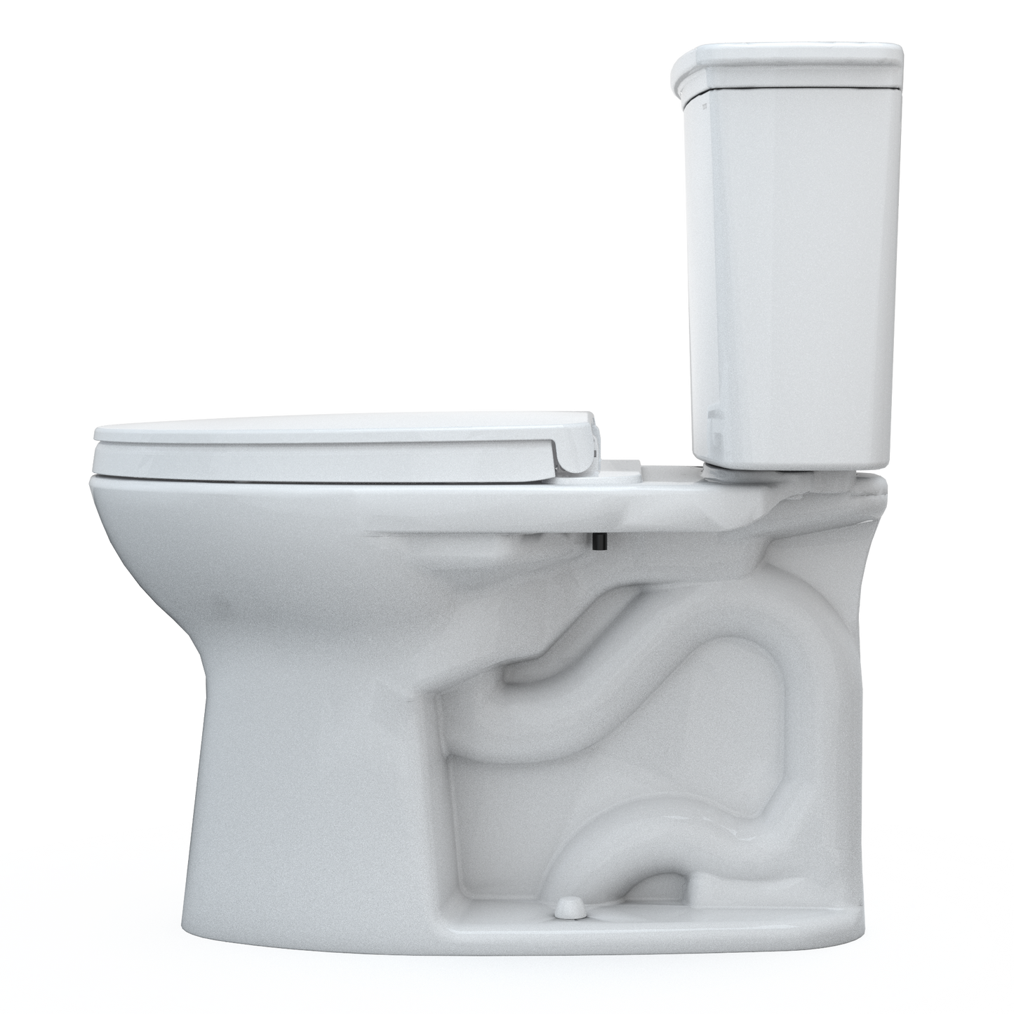 TOTO Drake Transitional Two-Piece Elongated Toilet 1.28 GPF Regular Height Washlet+ Connection
