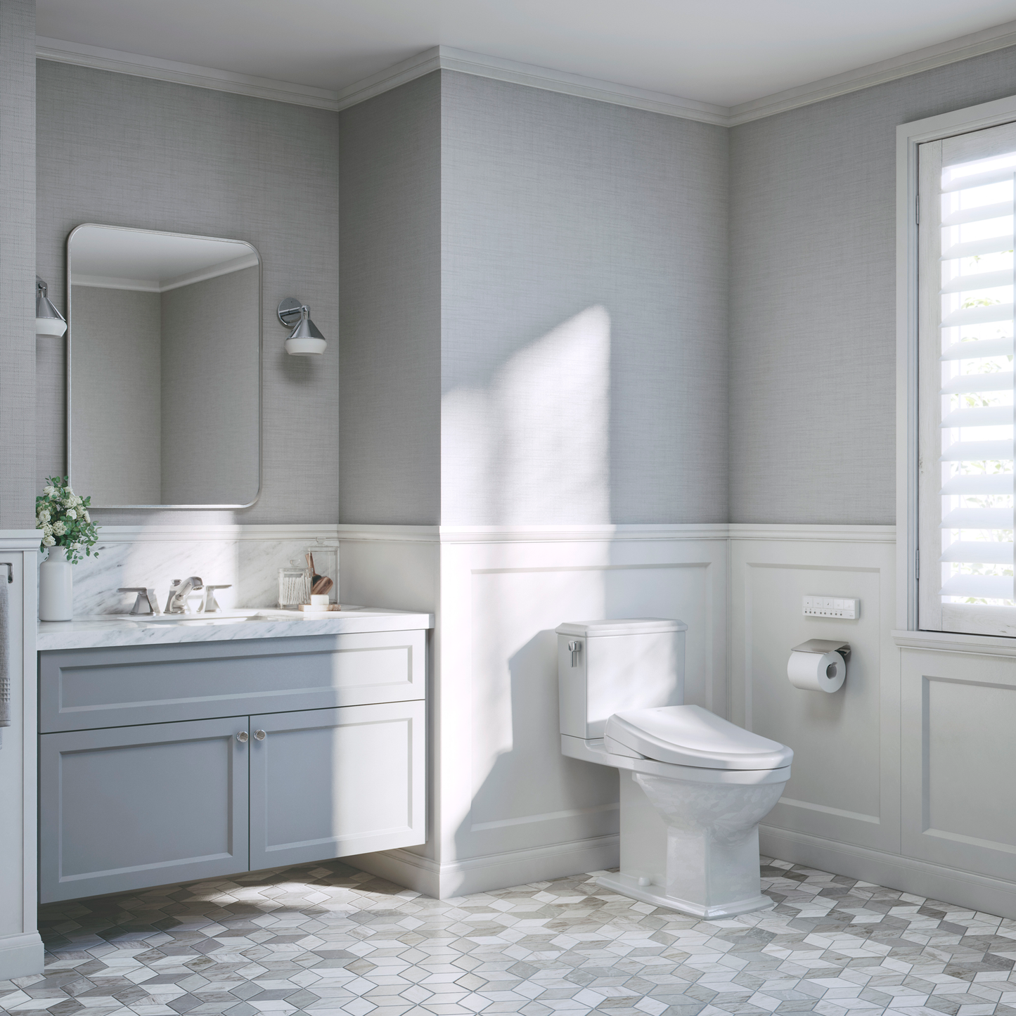 TOTO Washlet S7A - Classic - Elongated With Ewater+ Automatic Open/Close