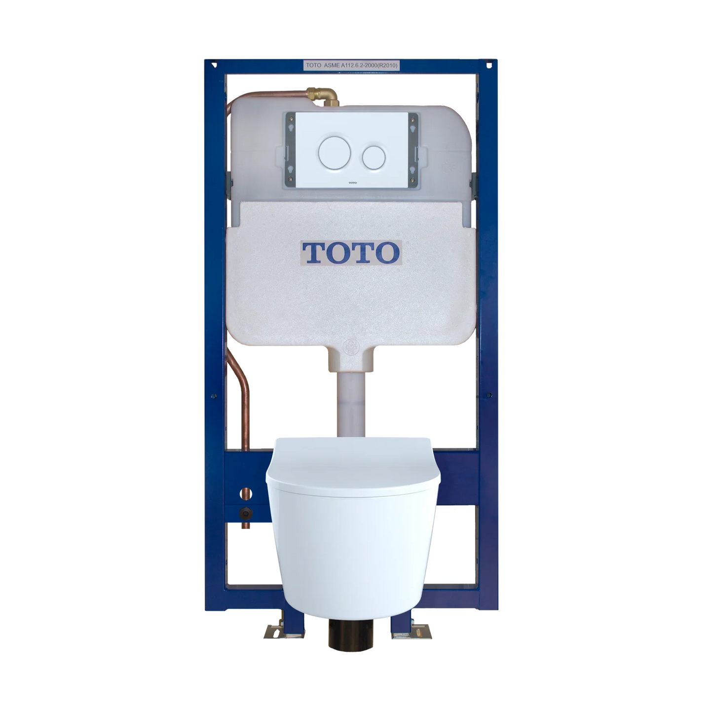 TOTO DUOFIT In-Wall Toilet Tank With Dual-Max Dual-Flush System With Copper Supply - WT172M