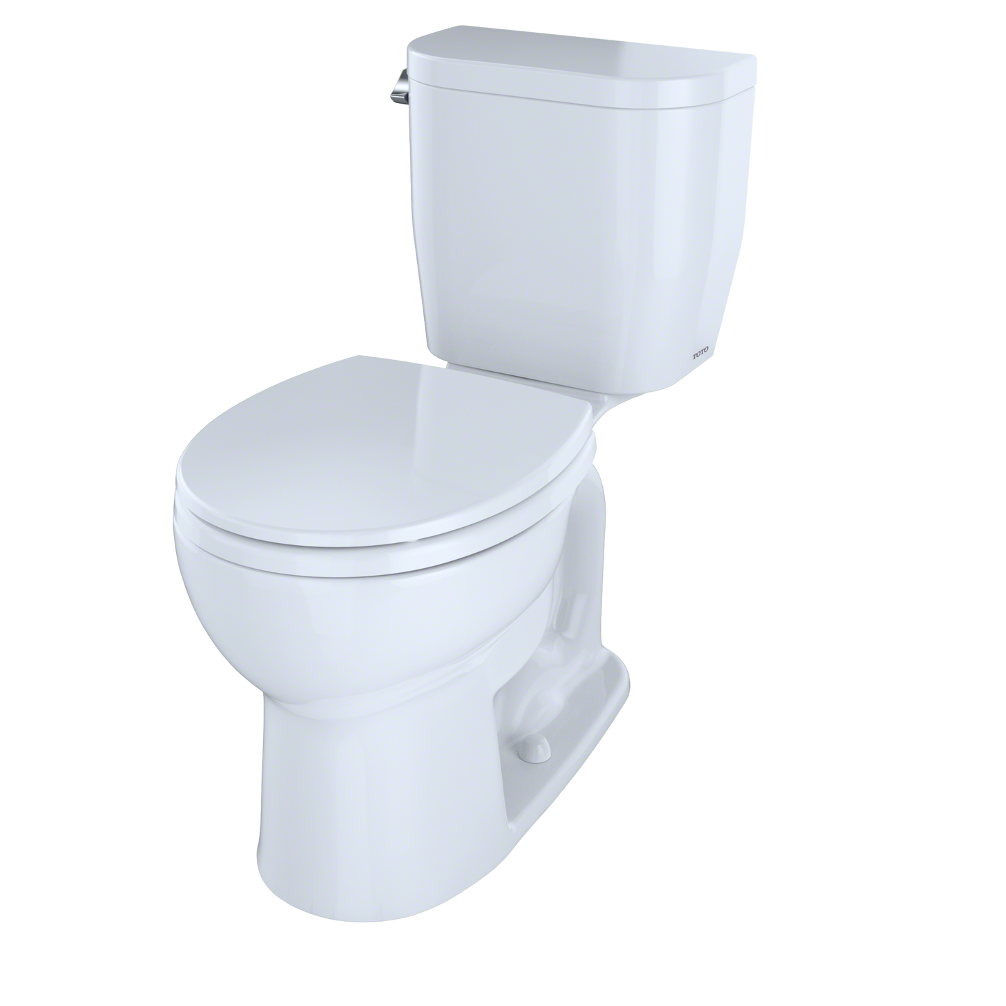 TOTO Entrada Two-piece Toilet - 1.28 GPF - Round - Universal Height Less Seat