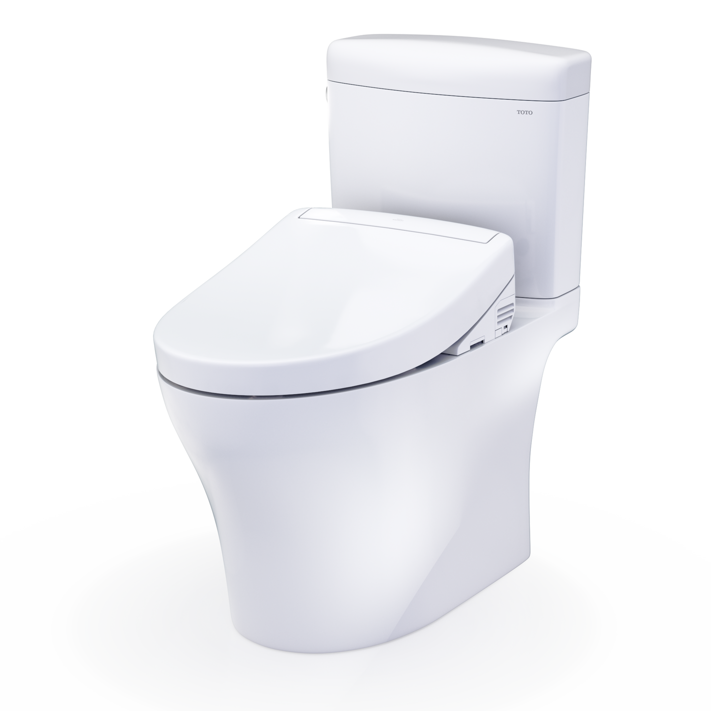 TOTO Aquia IV Cube Washlet+ S5 Two-Piece Toilet - 1.28 GPF - Universal Height