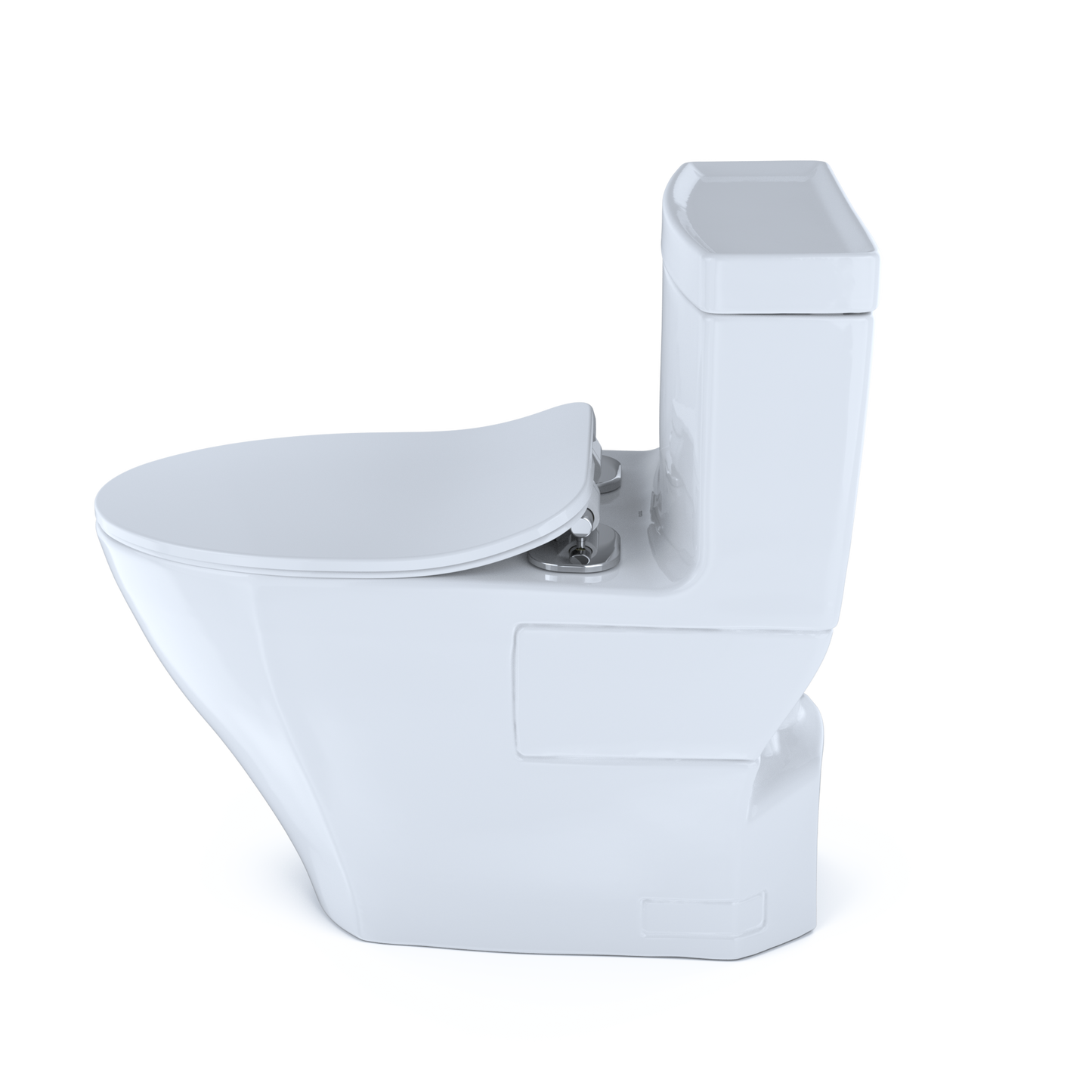 TOTO Aimes One-Piece Toilet 1.28 gpf Elongated Slim Seat, Universal Height Washlet+ Connection