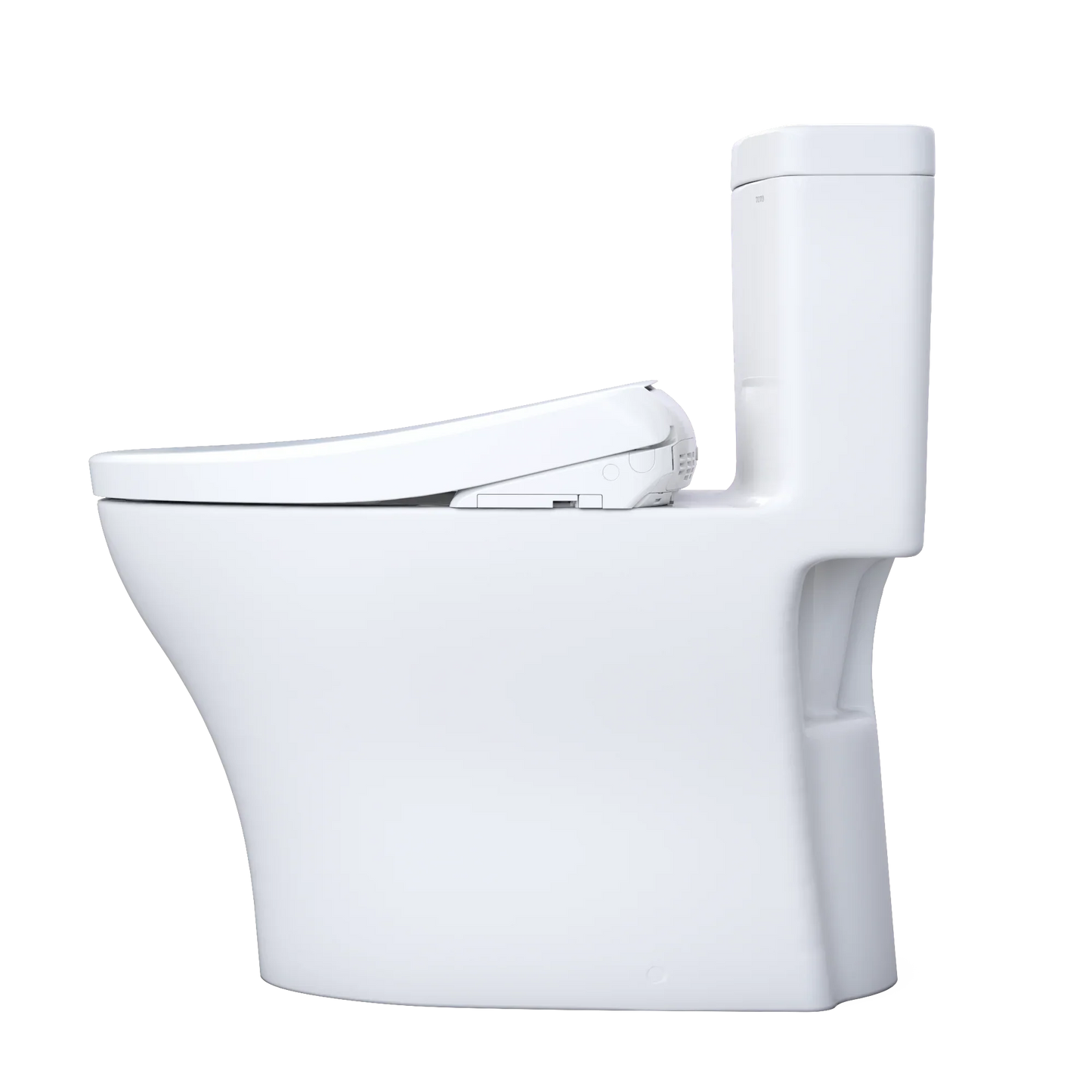 TOTO Aquia IV Washlet+ S7A One-Piece Toilet, 1.28/0.9 GPF, Universal Height