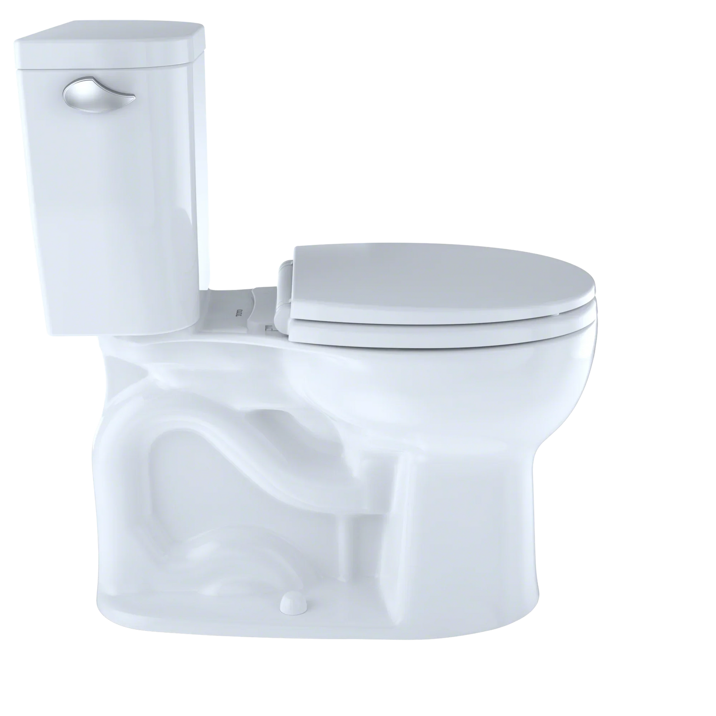 TOTO Entrada Two-piece Toilet - 1.28 GPF - Round - Universal Height Less Seat