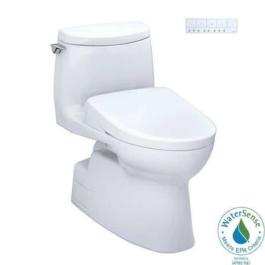 TOTO Carlyle II Washlet+ S7 One-Piece Toilet - 1.28 GPF - Universal Height