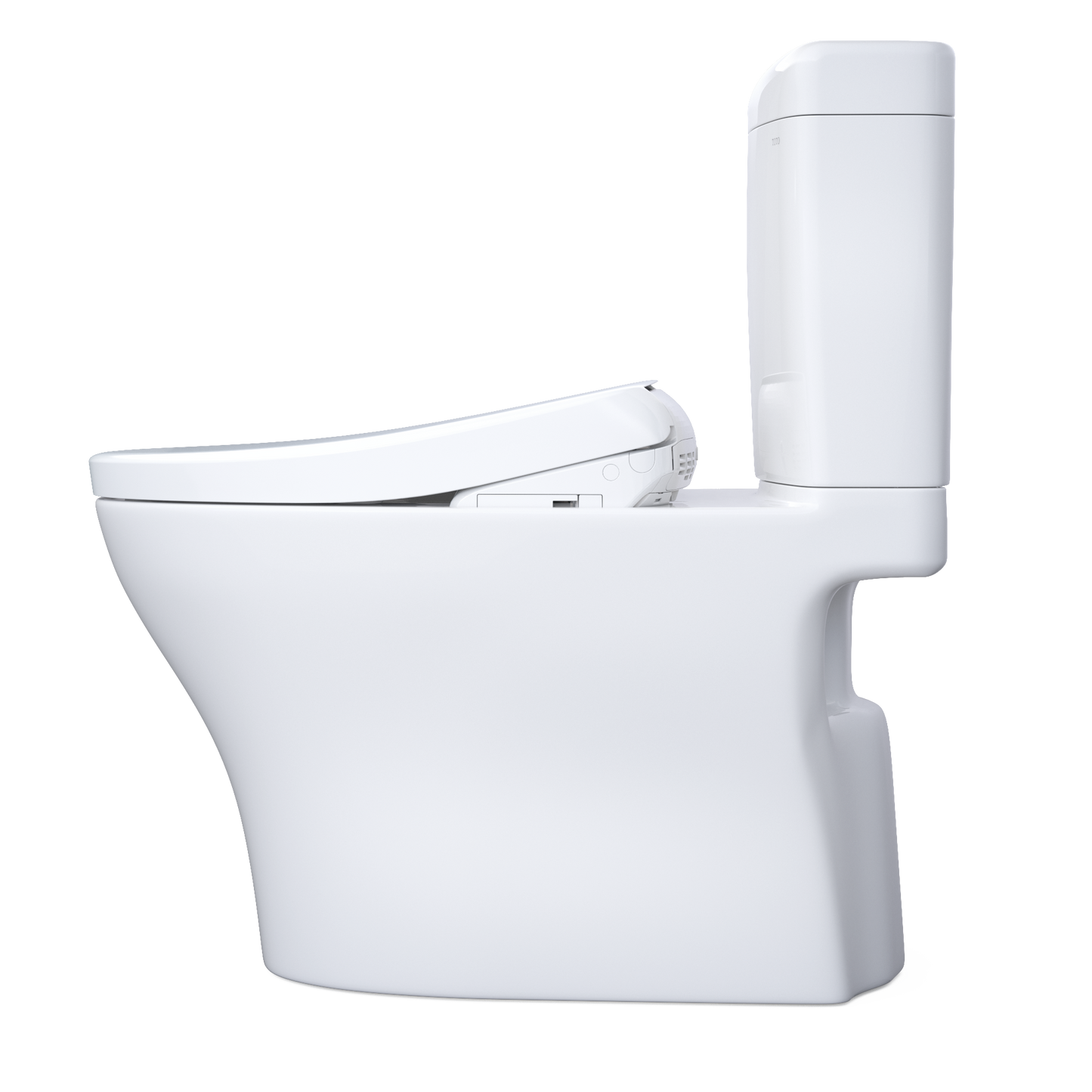 TOTO Aquia IV Cube Washlet+ S7A Two-Piece Toilet 1.28/0.9 GPF - Universal Height