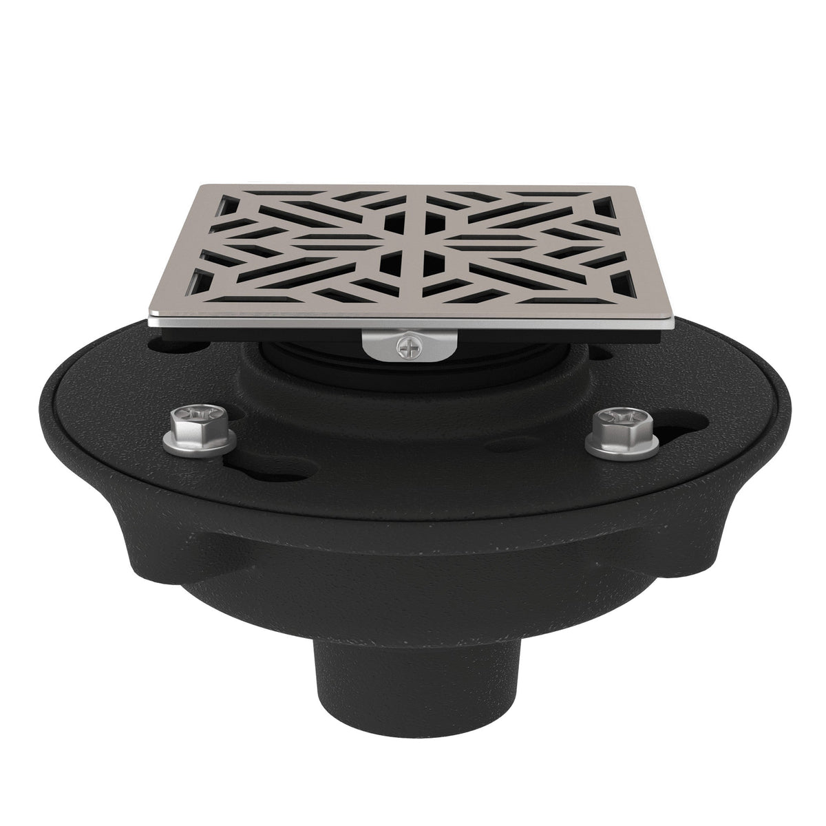 Rohl cast iron shower drain kit with mosaic decorative cover