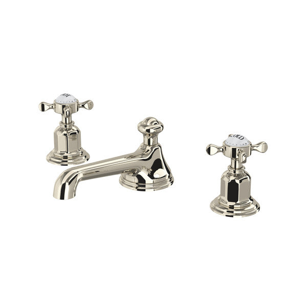 Perrin and Rowe Edwardian widespread lavatory faucet with cross handles