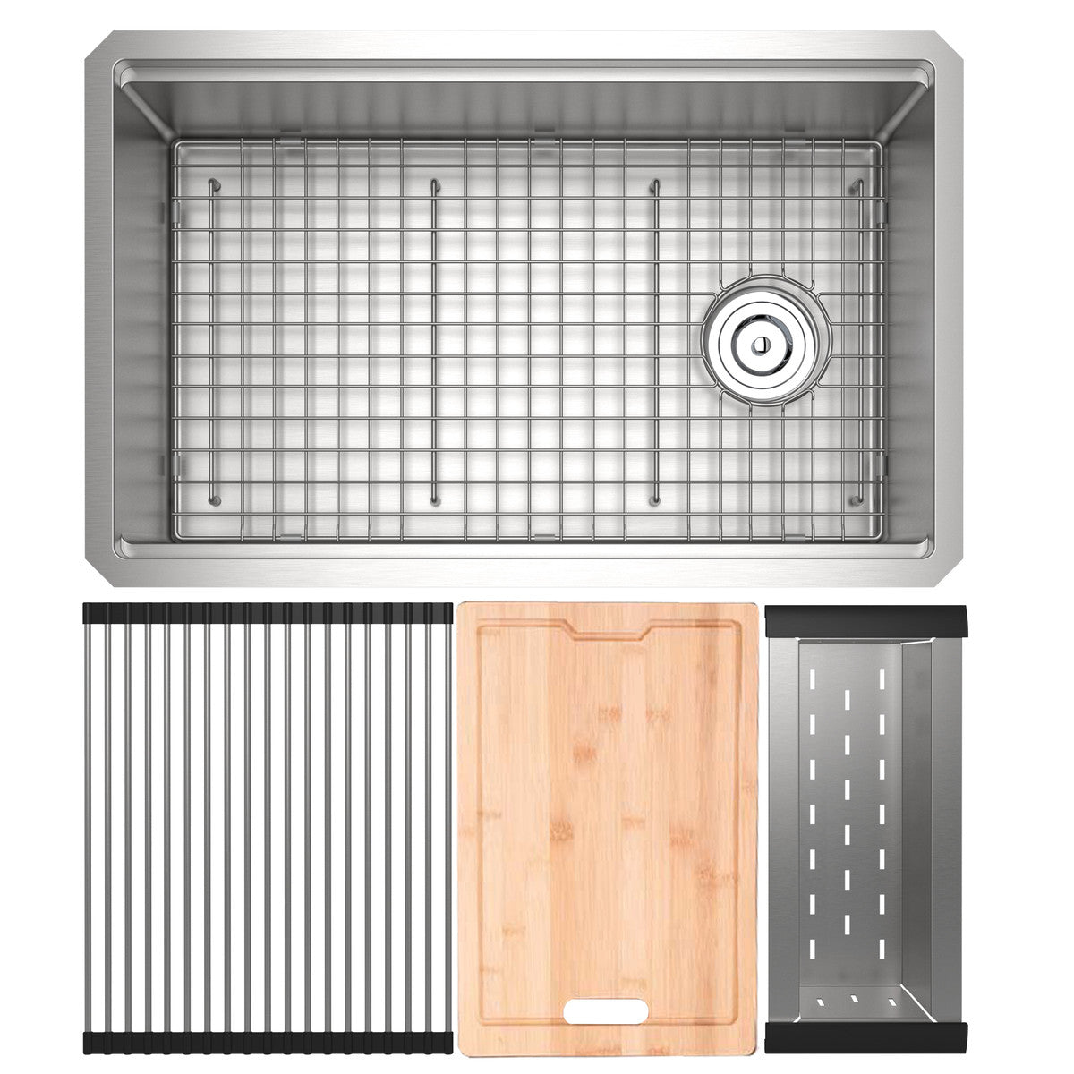 Rohl Culinario 30-inch stainless steel undermount workstation kitchen sink