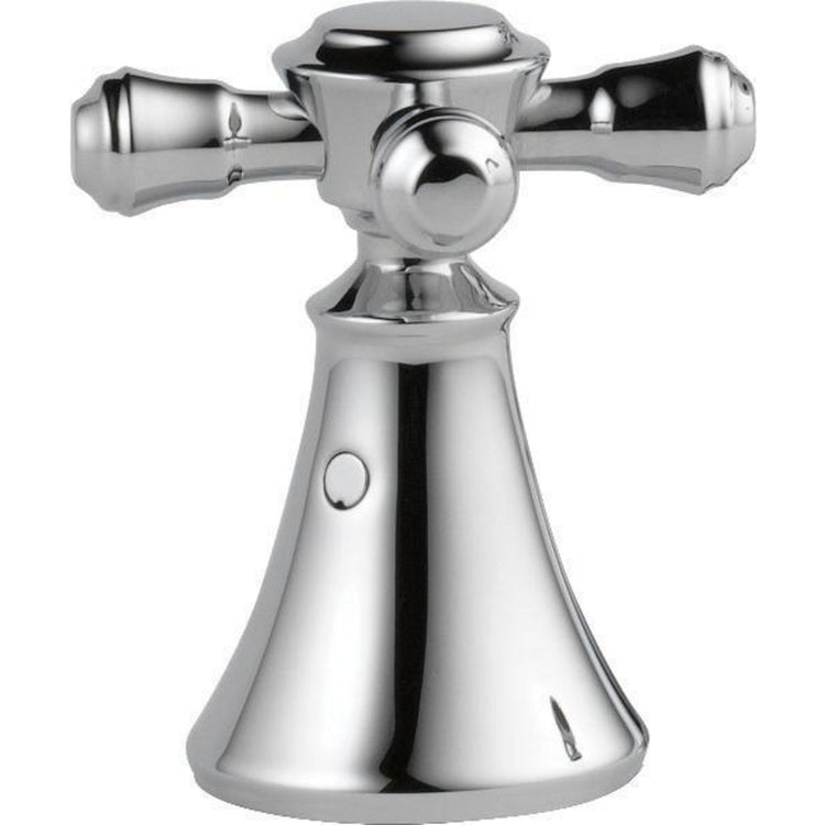 Delta Cassidy metal cross handle kit for a deck-mount bathroom faucet