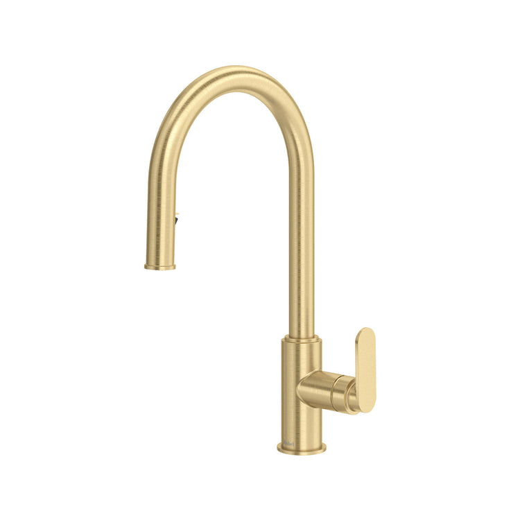Riobel Arca pull-down kitchen faucet with C-spout