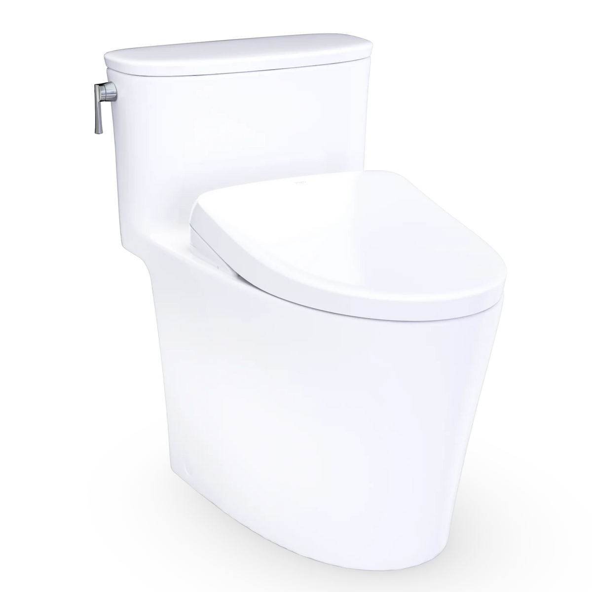 TOTO Aurora one-piece skirted toilet with WASHLET in Cotton White