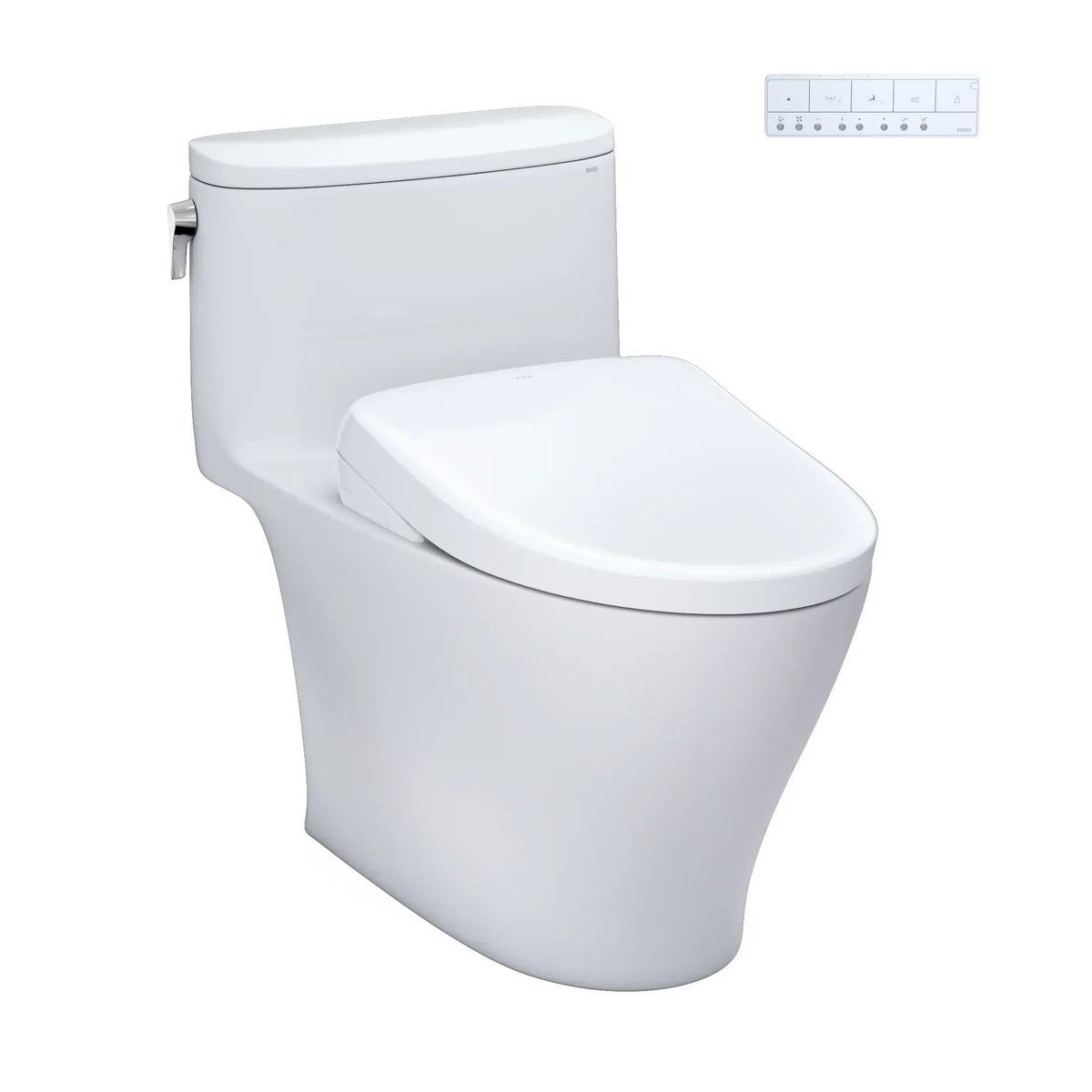 TOTO Nexus one-piece skirted toilet with WASHLET in Cotton White