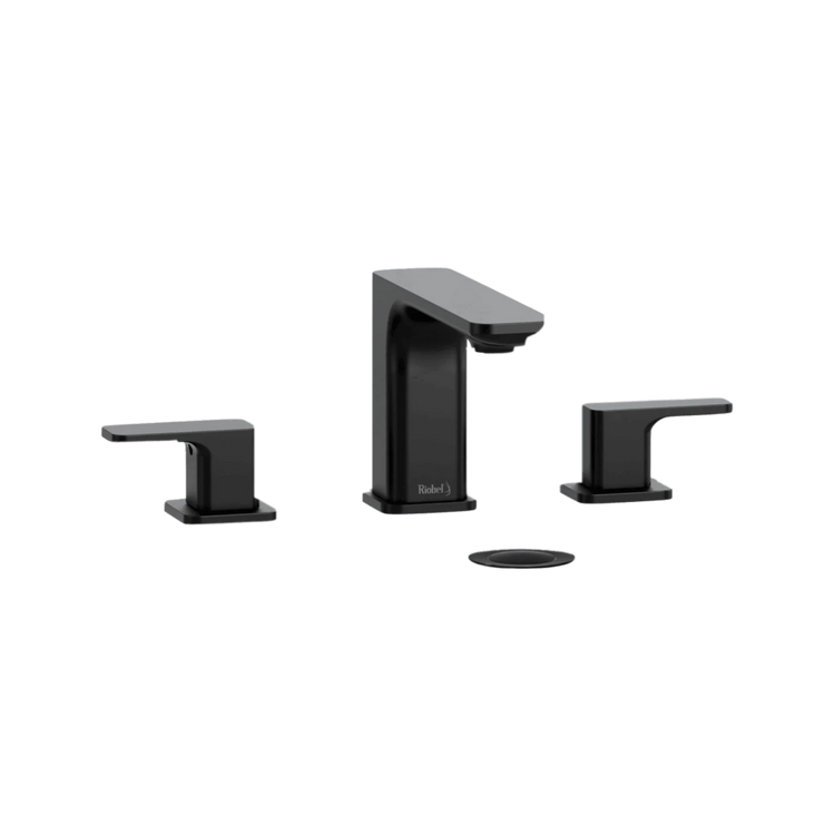 Riobel Equinox widespread lavatory faucet with squared architectural profile