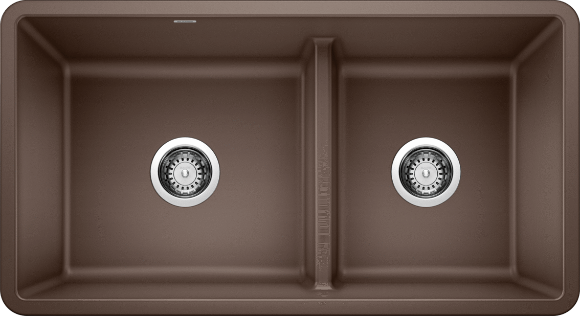 Blanco Precis U 1 3/4 Bowl Low Divide Undermount Kitchen Sink - Cafe