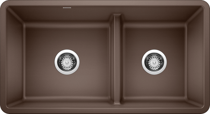 Blanco Precis U 1 3/4 Bowl Low Divide Undermount Kitchen Sink - Cafe