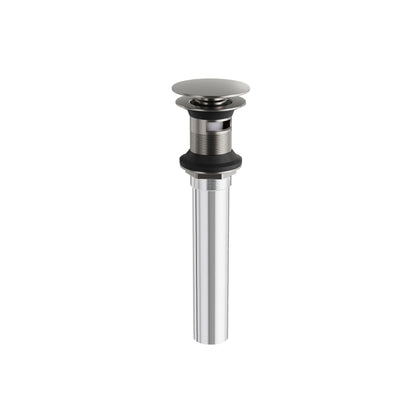 Aquabrass Xpress 11/4” Round Press Pop-up Drain with Overflow