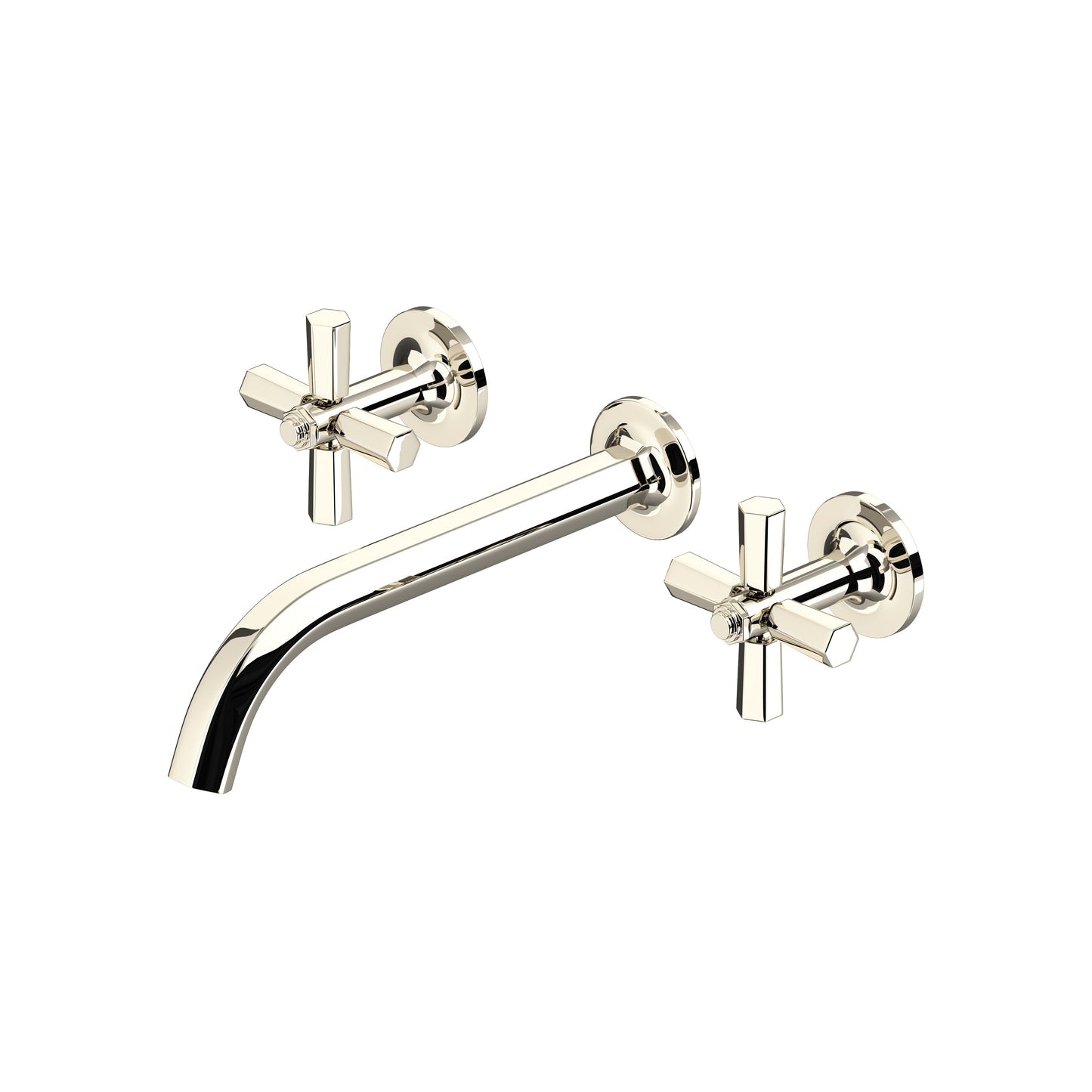 Rohl Modelle Wall Mount Lavatory Faucet Trim With Cross Handle - TMD08W3XM