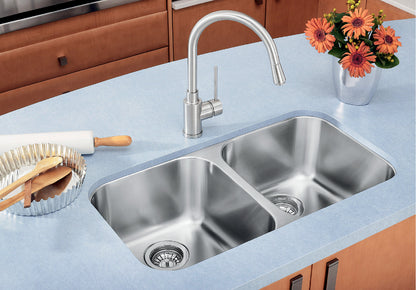 Blanco Essential U 2 Undermount Stainless Steel Double Bowl Kitchen Sink