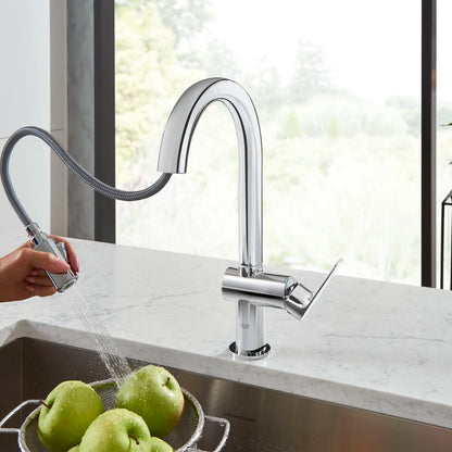 Grohe Defined Single-Handle Pull Down Dual Spray Bar Faucet 1.75 gpm - 30378