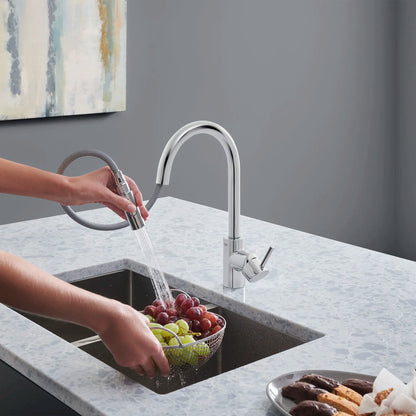 Grohe Concetto Single-Handle Pull Down Kitchen Faucet Dual Spray 1.75 GPM - 32665