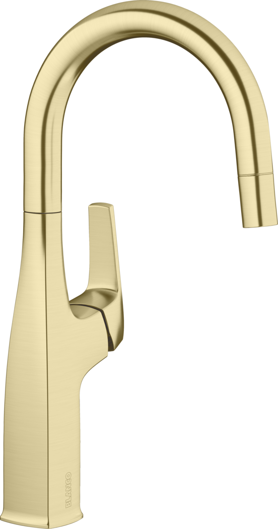 Blanco Rivana Bar/Prep Pull-Down Faucet - Satin Gold