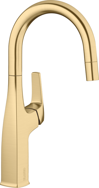Blanco Rivana Bar/Prep Pull-Down Faucet - Satin Gold