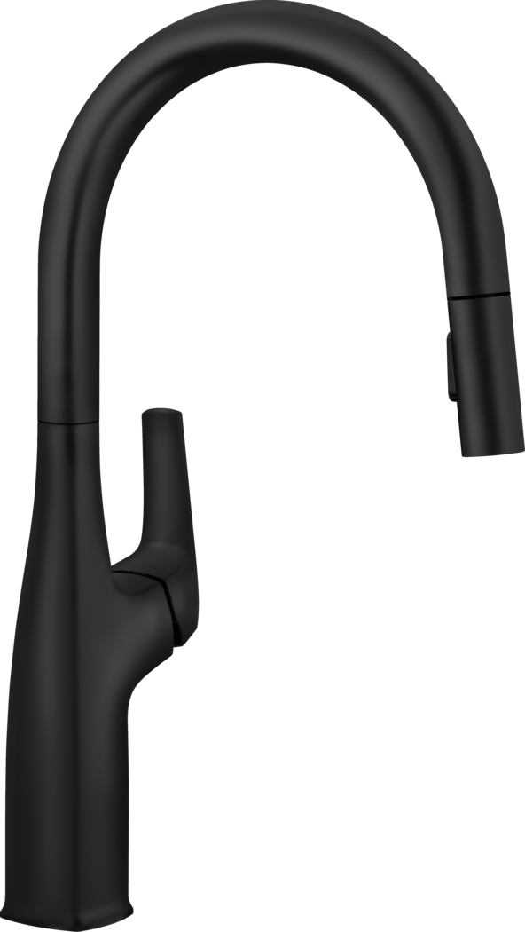 Blanco Rivana High Arc Pull-Down Kitchen Faucet - Matte Black
