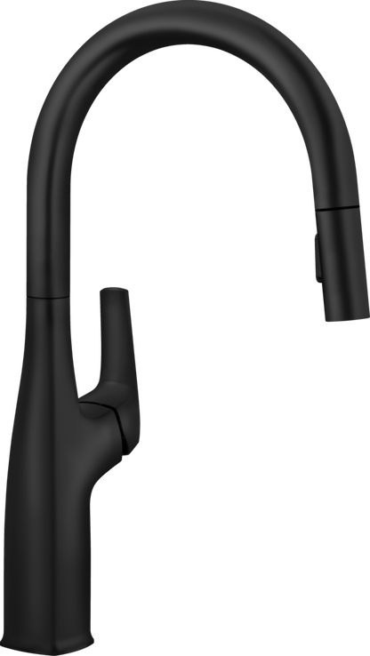 Blanco Rivana High Arc Pull-Down Kitchen Faucet - Matte Black