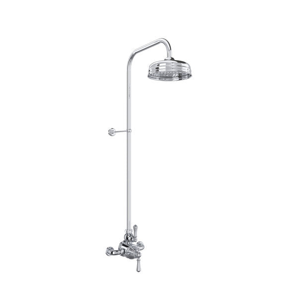 Perrin & Rowe Georgian Era 3/4" Exposed Wall Mount Thermostatic Shower System, Lever Handles - U.GA19W2LS