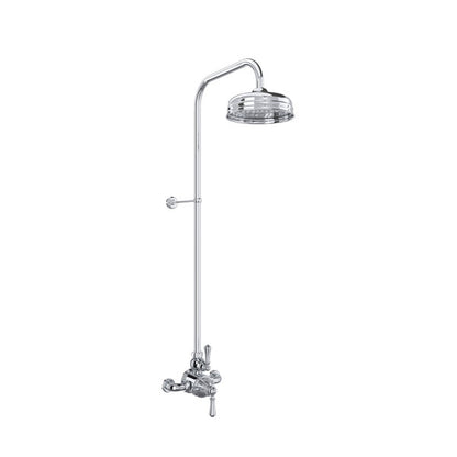 Perrin & Rowe Georgian Era 3/4" Exposed Wall Mount Thermostatic Shower System, Lever Handles - U.GA19W2LS