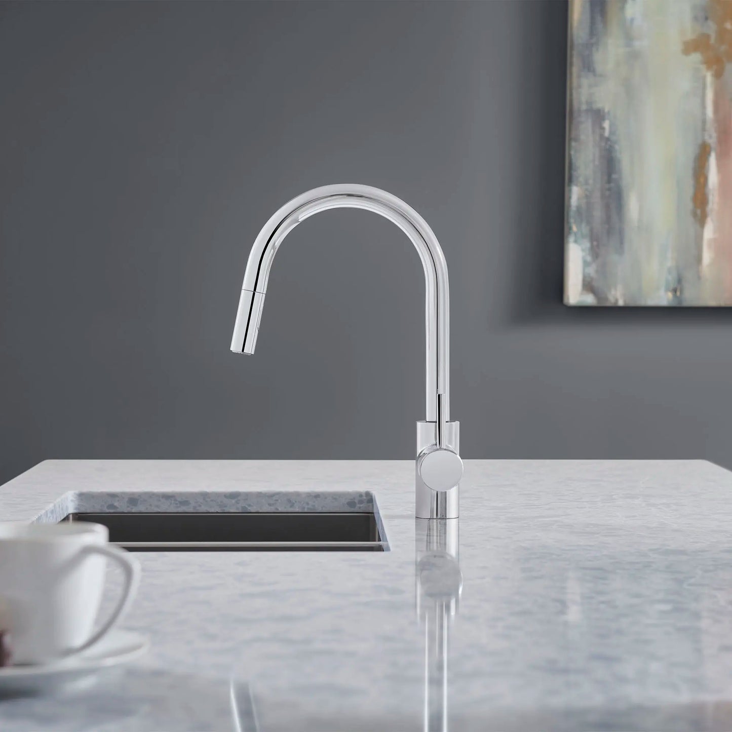 Grohe Concetto Single-Handle Pull Down Kitchen Faucet Dual Spray 1.75 GPM - 32665