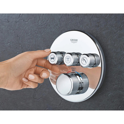 Grohe Grohtherm SmartControl Triple Function Thermostatic Valve Trim - 29138
