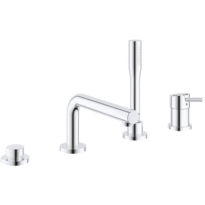 Grohe Concetto 4-Hole Single-Handle Deck Mount Roman Tub Faucet 1.75 GPM Hand Shower