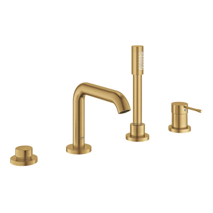 Grohe Essence 4-Hole Single-Handle Deck Mount Roman Tub Faucet with 6.6 L/min (1.75 gpm) Hand Shower - 19578