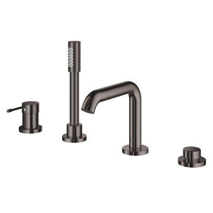 Grohe Essence 4-Hole Single-Handle Deck Mount Roman Tub Faucet with 6.6 L/min (1.75 gpm) Hand Shower - 19578