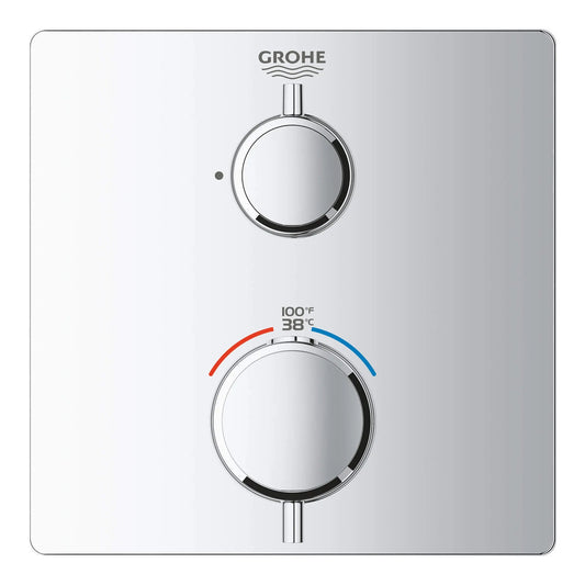Grohe Single Function 2-Handle Thermostatic Valve Trim - 24110
