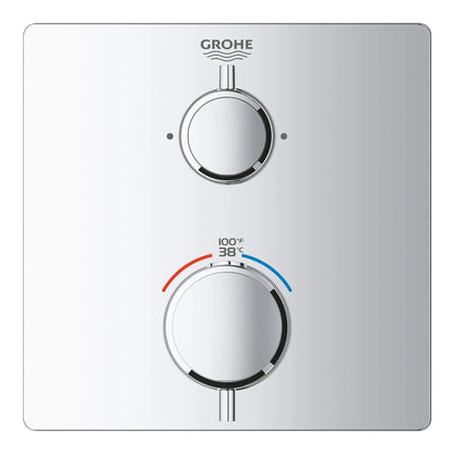 Grohe Grohtherm Dual Function 2-Handle Thermostatic Valve Trim - 24111